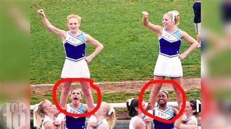 10 BIGGEST Cheerleading FAILS - YouTube