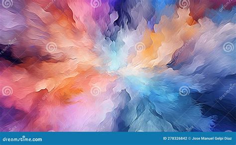Colorful Background, Orange, Blue, Abstract Art, Explosive, High-speed Synchronized. Generative ...