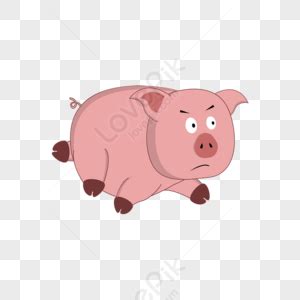 Cartoon Clipart Funny Little Pig Pig Clipart,cartoon Animals,clip Art Style PNG Free Download ...