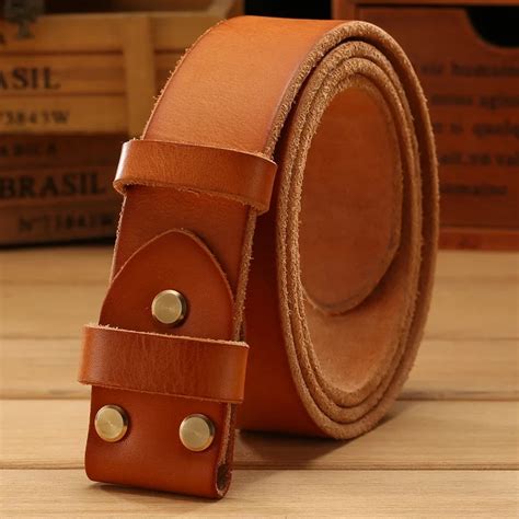 Leather Belt For Men No Buckle | semashow.com