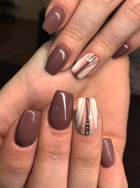 50 Pretty Brown Nails for Spring You Should Try in 2020 | Brown nails, Nails, Brown nail art