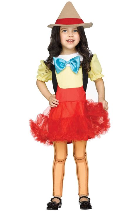 Pinocchio Girl Doll Toddler Halloween Costume - Walmart.com - Walmart.com