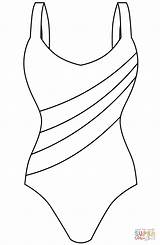 Bikini Coloring Page sketch template