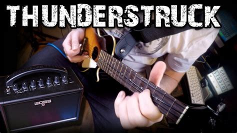 Thunderstruck by AC/DC | Ukulele Cover with solos & TABS! - YouTube