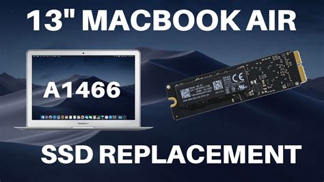 Macbook Air 13" 2012-2017 (A1466) - SSD Hard Drive Replacement - YouTube