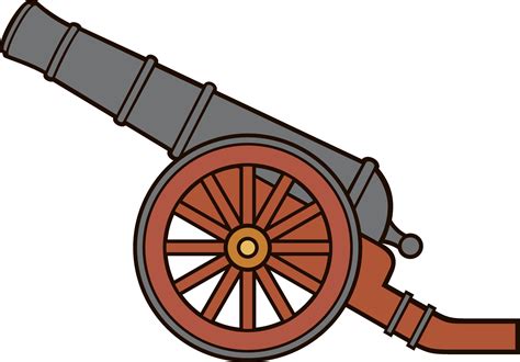 Ancient or pirate cannon 2285917 Vector Art at Vecteezy