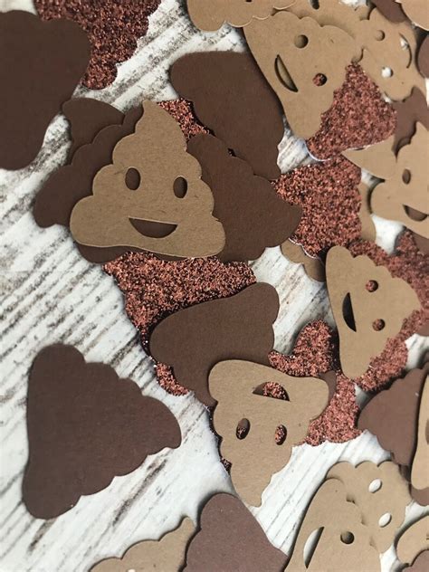 Poop Emoji Party Confetti Party Decorations Emoji Party | Etsy