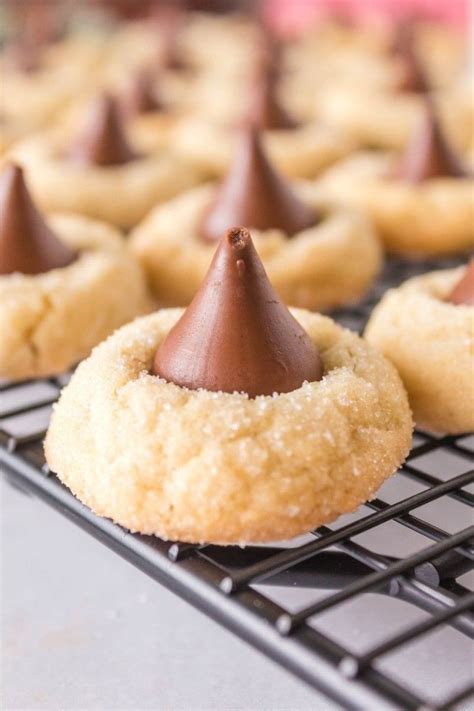 How to make Hershey Kiss Cookies Without Peanut Butter. These delicious ...