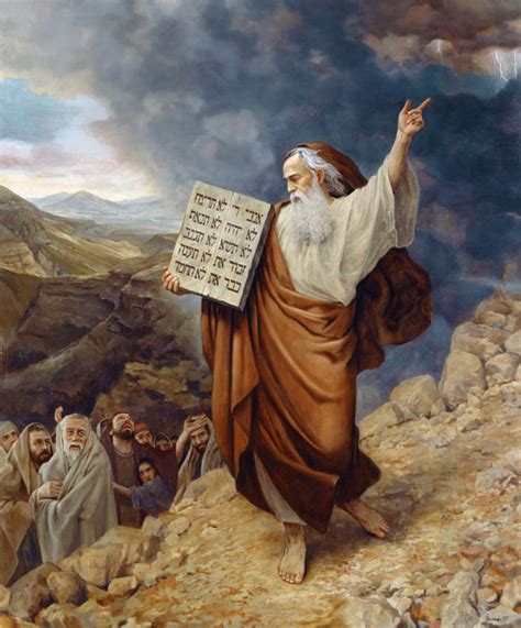 Moses 10 Commandments Painting at PaintingValley.com | Explore collection of Moses 10 ...