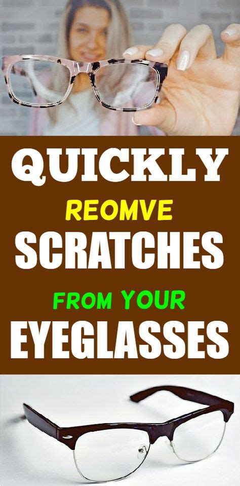 How To Remove Scratches From Eyeglasses | Eyeglass cleaning, Scratched ...