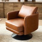 Auburn Leather Swivel Chair | West Elm
