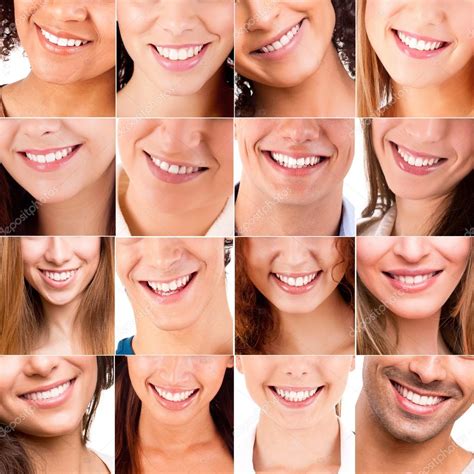 Collage of different smiles — Stock Photo © jolopes #45468577