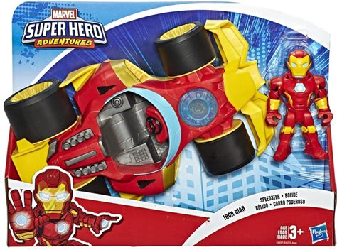 Marvel Playskool Heroes Super Hero Adventures Iron Man Speedster 5 ...