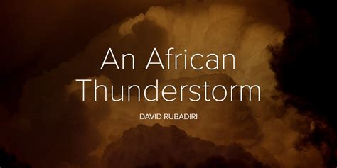 An African Thunderstorm