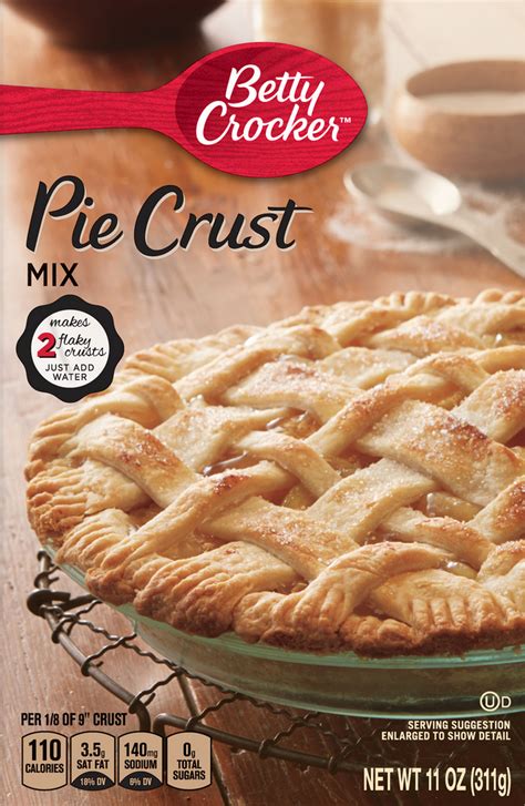 Betty Crocker Pie Crust Mix, 2 Flaky Crusts, 11 oz - Walmart.com