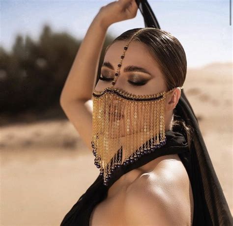 Arabic Face Mask Fatima | Tribal face, Belly dance, Light face mask