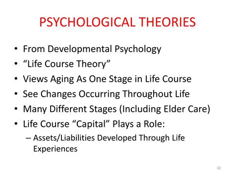 PPT - THEORIES IN GERONTOLOGY: EARLY THEORIES PowerPoint Presentation ...