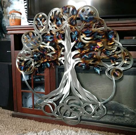 Large Metal Tree of Life Wall Hanging ETSY Handmade Custom Design ...