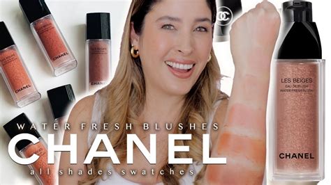 CHANEL LES BEIGES WATER FRESH BLUSHES SWATCHES OF ALL SHADES Side by Side Comparisons and Review ...