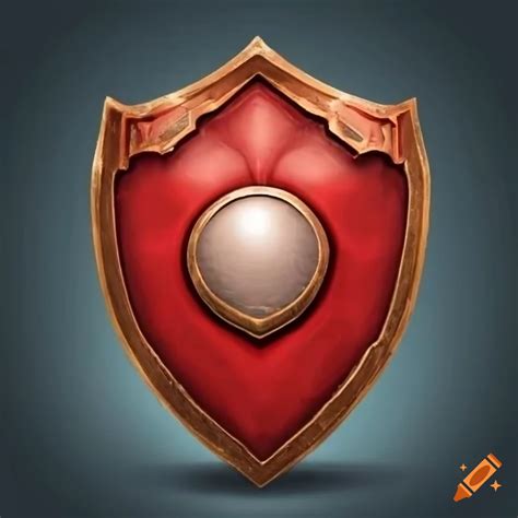 Red dragon shield heart artifact