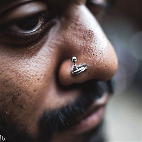 Nose Piercing Men