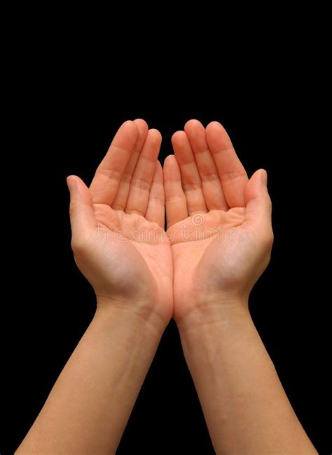 Cupping hand gesture. Isolated with a black background , #Aff, #gesture, #hand, #Cupping, # ...