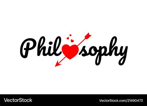 Philosophy word text typography design logo icon Vector Image