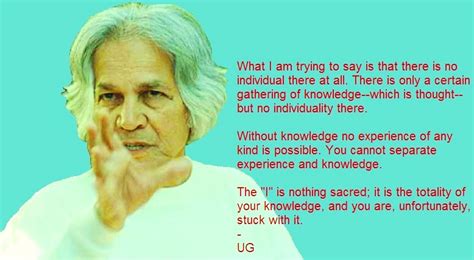 No Way Out: There is No Individual there at all - U.G Krishnamurti