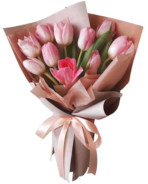 Buy 10 Pieces Pink Tulips Bouquet in Manila City Philippines