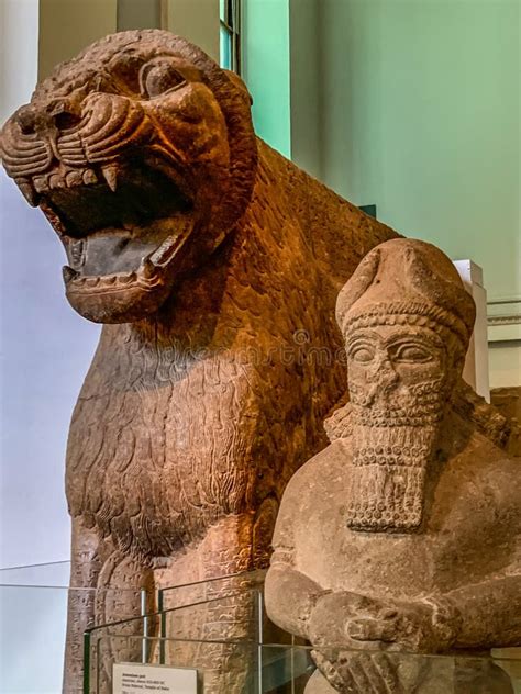 Assyrian Statues in British Museum Editorial Photography - Image of ...