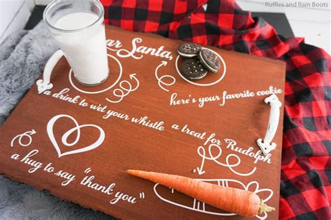 Cookies for Santa Tray or Safe Cookies for Santa Plate DIY