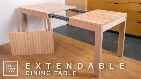 How to Make an Extendable Dining Table with Solid Maple // Tiny ...