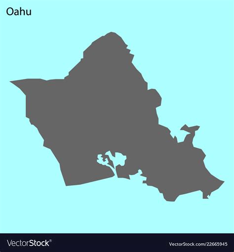 High quality map of island Royalty Free Vector Image