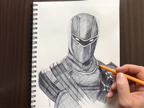 Fortnite | Hybrid skin Drawing With a ballpoint Pen DoodlesbySheldon ...