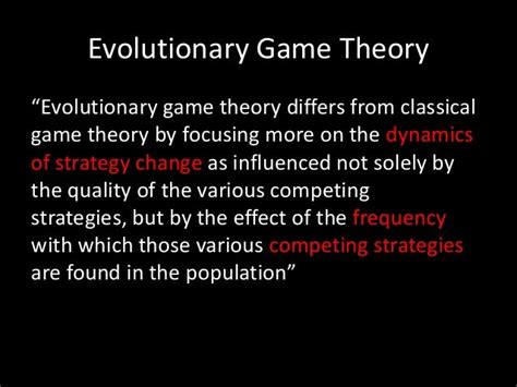 Evolutionary Game Theory