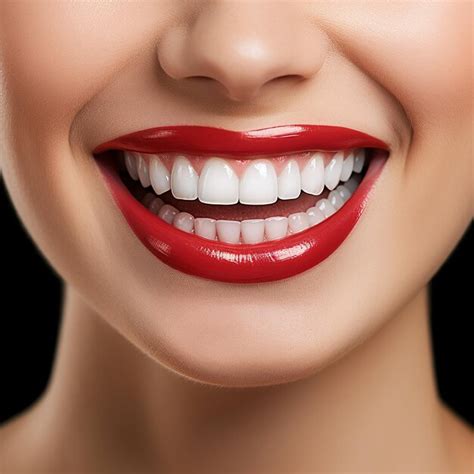 Premium AI Image | Smiling Model with perfect White Teeth Smile of happy cheerful girl with ...