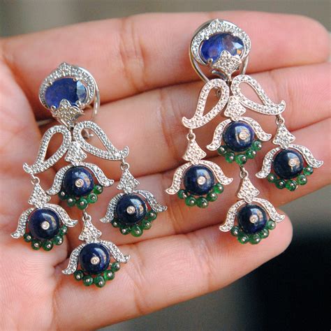 Discover more than 78 sapphire and diamond drop earrings - 3tdesign.edu.vn