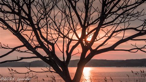 Wallpaper : sunset, lake, reflection, tree, Japan, aomori, misawa, ogawara, rokkasyo 4912x2760 ...