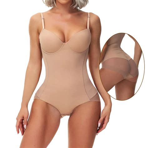 Full-Body-Shapewear-Built-in-bra-Underwear-Women-s-Sexy-Bodysuit-Tummy ...