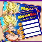 FREE Printable Dragon Ball Birthday Invitation