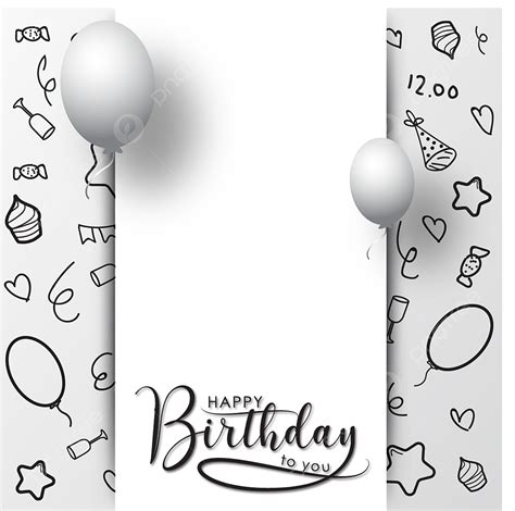 Happy Birthday 3d Vector PNG Images, Happy Birthday Background Template ...