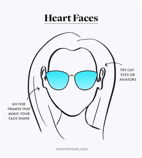 How to Find the Best Sunglasses for Your Face Shape | Face shapes, Heart shaped face glasses ...