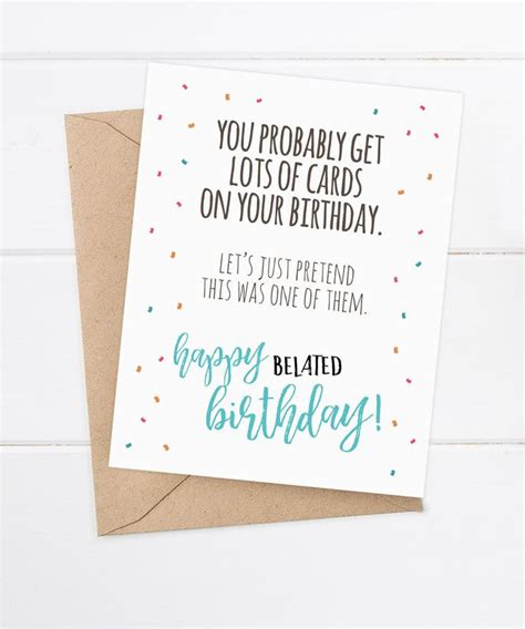 Funny Late Birthday Cards Best 25 Belated Birthday Card Ideas On Pinterest Funny | BirthdayBuzz