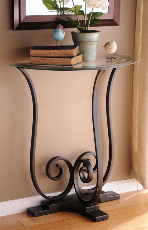 Wrought Iron Side Tables Outdoor - Cascada Outdoor Acacia Wood 15" Accent Table With Antique ...