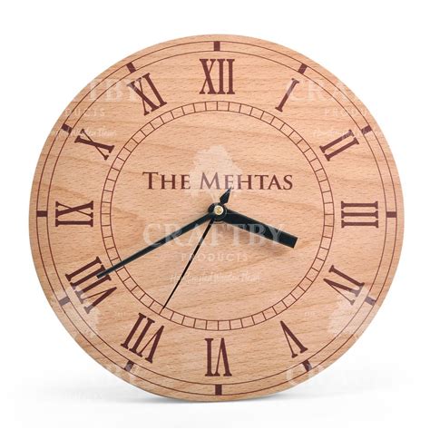 Analog European Beech Wood Circular Wooden Clock Panels at Rs 400 in Mumbai