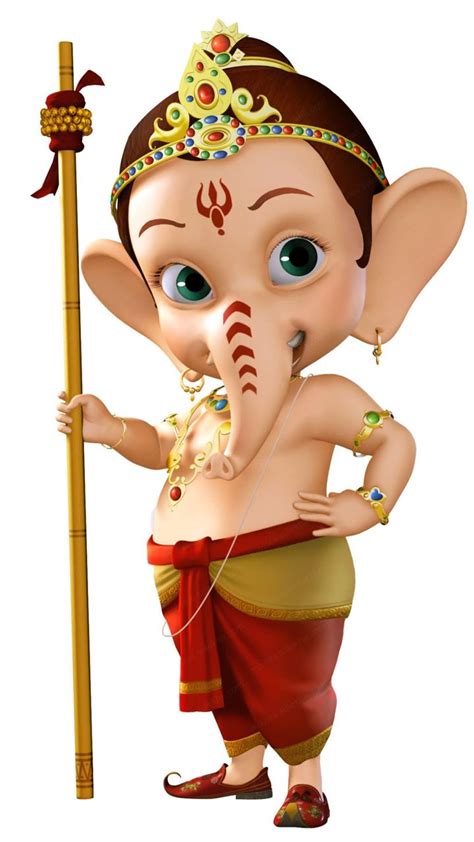 Bal Ganesha HD Cartoon | Ganesha pictures, Shri ganesh images, Happy ...