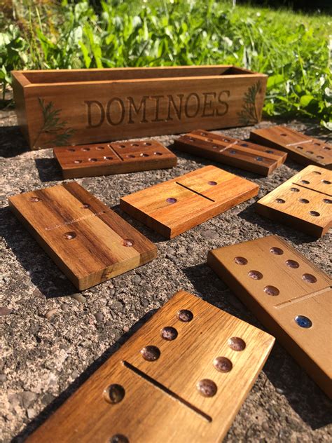 Made a Giant dominoes set with tiny preserved flowers in the numbers, I ...