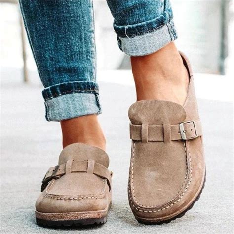 Orthopedic Suede Leather Posture Arch-Support Walking Slip-On Shoes ...