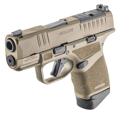 Springfield Armory Hellcat OSP 9mm Pistol, Desert FDE with Night Sights (HC9319FOSP) - City Arsenal