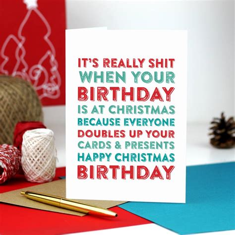 merry christmas birthday greetings card by do you punctuate ...